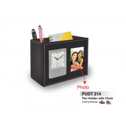 PUDT 214 Pen Holder with Clock